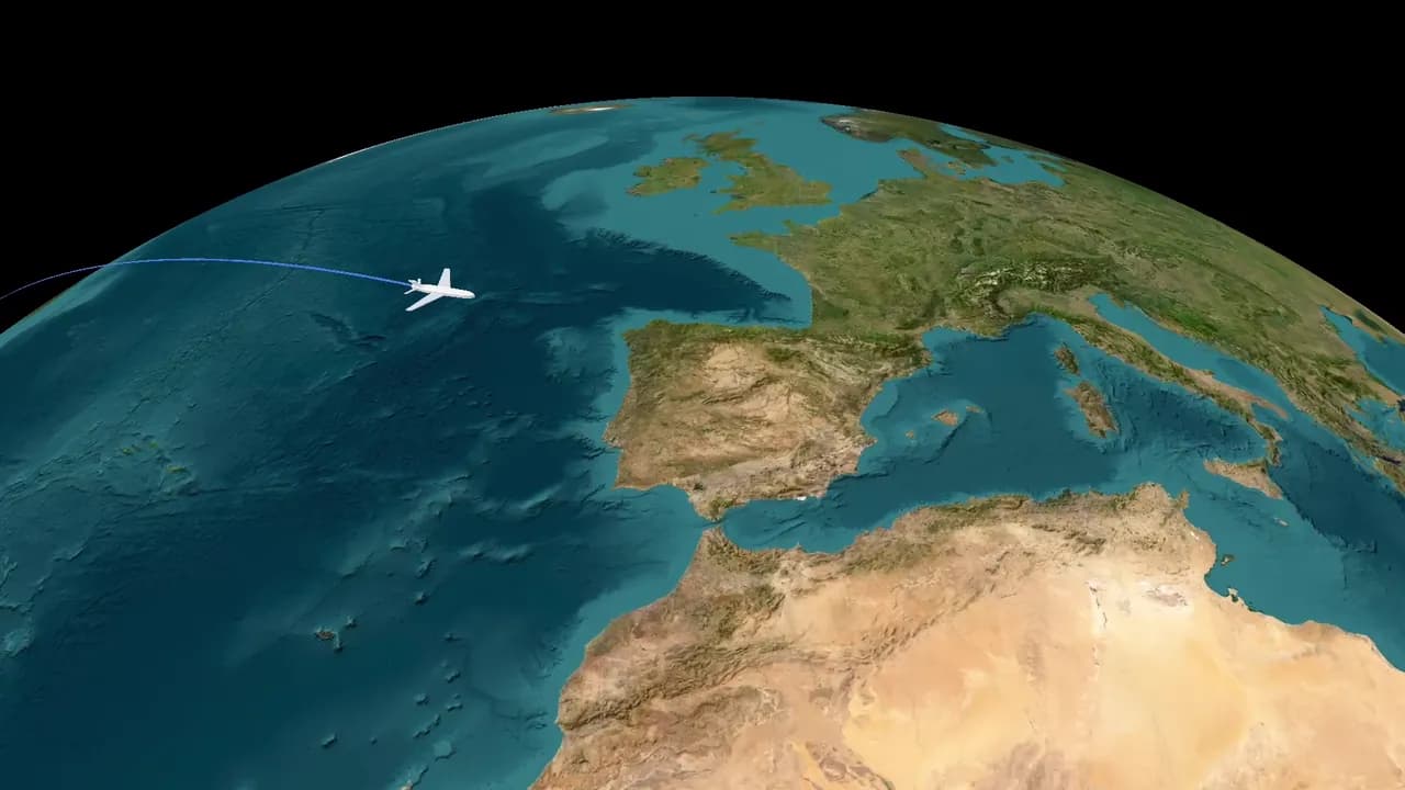 Worldwide Flight Paths